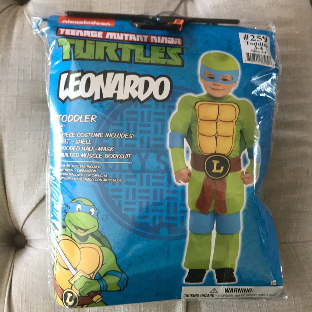Toddler ninja turtle costume